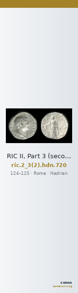 RIC II, Part 3 (second edition) Hadrian 720 — CANOA