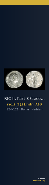 RIC II, Part 3 (second edition) Hadrian 720 — CANOA