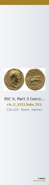 RIC II, Part 3 (second edition) Hadrian 725 — CANOA