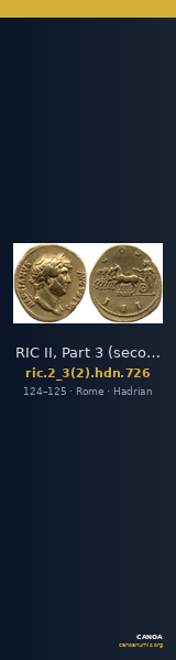 RIC II, Part 3 (second edition) Hadrian 726 — CANOA