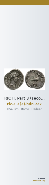 RIC II, Part 3 (second edition) Hadrian 727 — CANOA