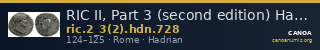 RIC II, Part 3 (second edition) Hadrian 728 — CANOA