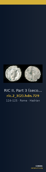 RIC II, Part 3 (second edition) Hadrian 729 — CANOA