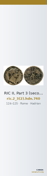 RIC II, Part 3 (second edition) Hadrian 740 — CANOA