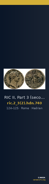 RIC II, Part 3 (second edition) Hadrian 740 — CANOA
