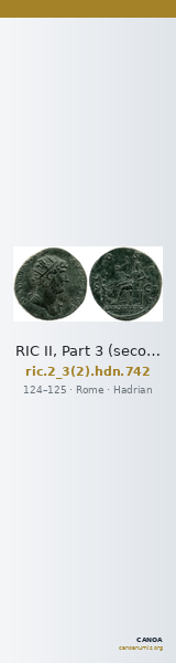 RIC II, Part 3 (second edition) Hadrian 742 — CANOA