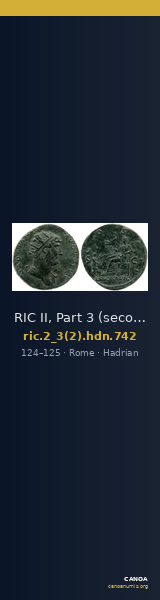 RIC II, Part 3 (second edition) Hadrian 742 — CANOA