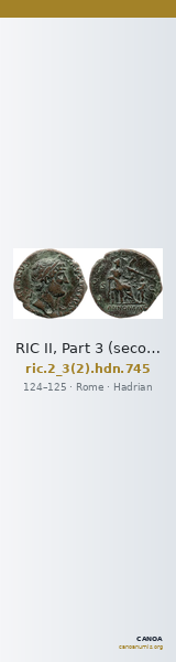 RIC II, Part 3 (second edition) Hadrian 745 — CANOA