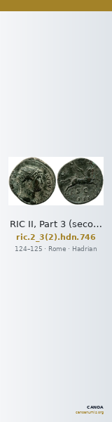 RIC II, Part 3 (second edition) Hadrian 746 — CANOA