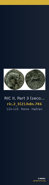 RIC II, Part 3 (second edition) Hadrian 746 — CANOA