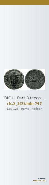 RIC II, Part 3 (second edition) Hadrian 747 — CANOA