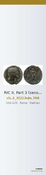 RIC II, Part 3 (second edition) Hadrian 748 — CANOA