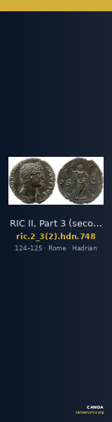 RIC II, Part 3 (second edition) Hadrian 748 — CANOA