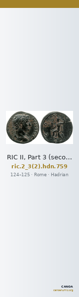 RIC II, Part 3 (second edition) Hadrian 759 — CANOA