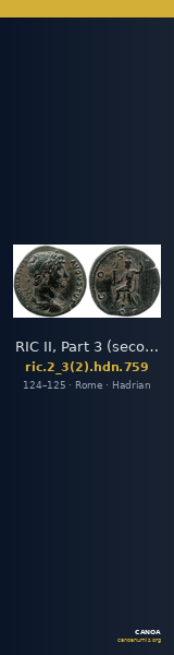 RIC II, Part 3 (second edition) Hadrian 759 — CANOA