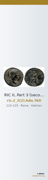 RIC II, Part 3 (second edition) Hadrian 760 — CANOA