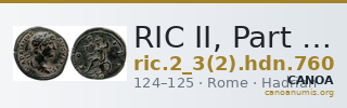 RIC II, Part 3 (second edition) Hadrian 760 — CANOA