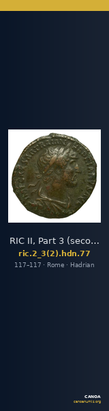 RIC II, Part 3 (second edition) Hadrian 77 — CANOA