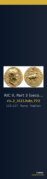 RIC II, Part 3 (second edition) Hadrian 772 — CANOA
