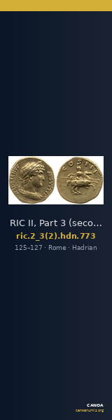 RIC II, Part 3 (second edition) Hadrian 773 — CANOA
