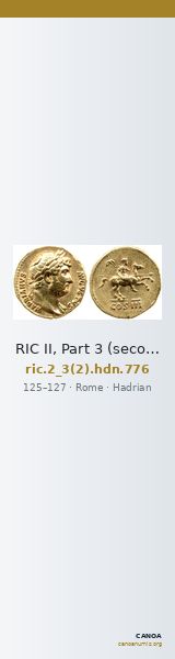 RIC II, Part 3 (second edition) Hadrian 776 — CANOA
