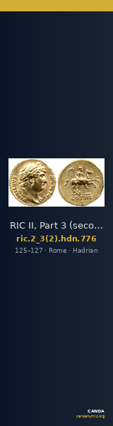 RIC II, Part 3 (second edition) Hadrian 776 — CANOA