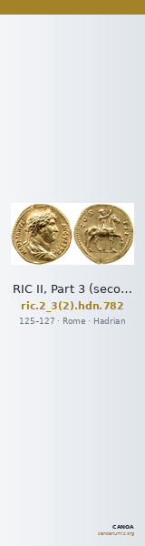 RIC II, Part 3 (second edition) Hadrian 782 — CANOA