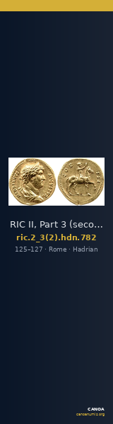 RIC II, Part 3 (second edition) Hadrian 782 — CANOA