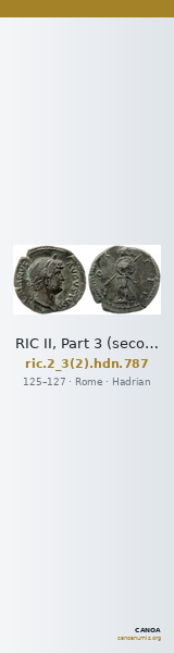 RIC II, Part 3 (second edition) Hadrian 787 — CANOA