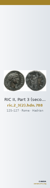 RIC II, Part 3 (second edition) Hadrian 788 — CANOA