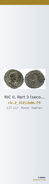 RIC II, Part 3 (second edition) Hadrian 79 — CANOA