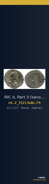 RIC II, Part 3 (second edition) Hadrian 79 — CANOA