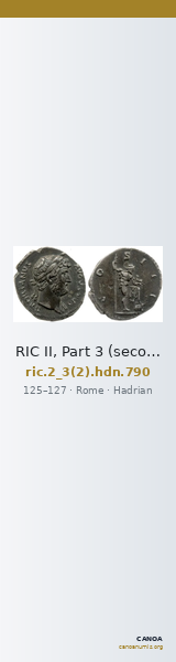 RIC II, Part 3 (second edition) Hadrian 790 — CANOA