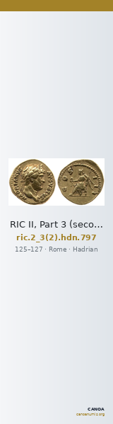 RIC II, Part 3 (second edition) Hadrian 797 — CANOA