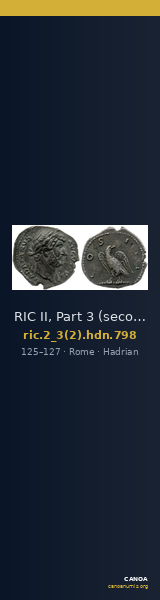 RIC II, Part 3 (second edition) Hadrian 798 — CANOA