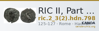 RIC II, Part 3 (second edition) Hadrian 798 — CANOA