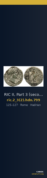 RIC II, Part 3 (second edition) Hadrian 799 — CANOA