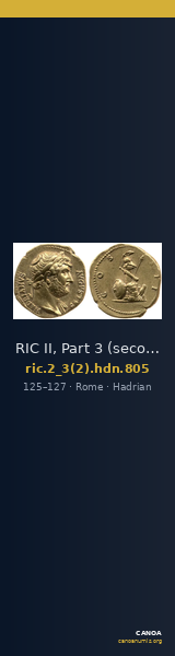 RIC II, Part 3 (second edition) Hadrian 805 — CANOA