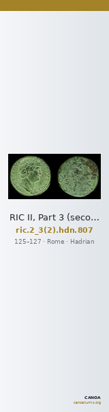 RIC II, Part 3 (second edition) Hadrian 807 — CANOA
