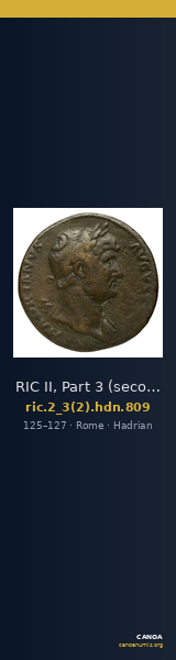 RIC II, Part 3 (second edition) Hadrian 809 — CANOA