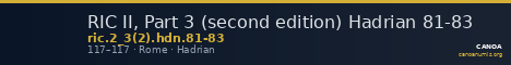 RIC II, Part 3 (second edition) Hadrian 81-83 — CANOA