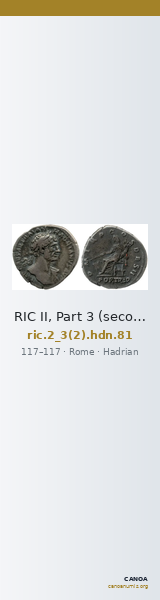 RIC II, Part 3 (second edition) Hadrian 81 — CANOA