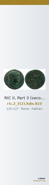 RIC II, Part 3 (second edition) Hadrian 810 — CANOA