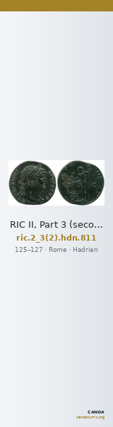 RIC II, Part 3 (second edition) Hadrian 811 — CANOA