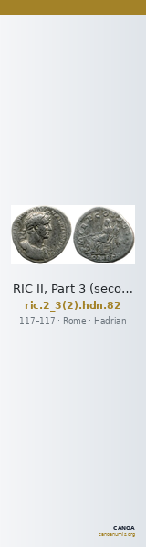 RIC II, Part 3 (second edition) Hadrian 82 — CANOA