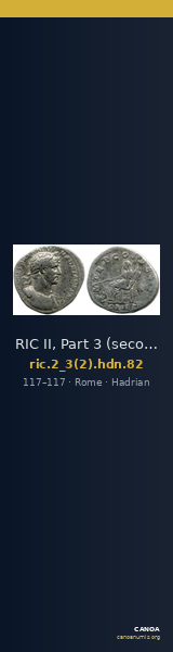 RIC II, Part 3 (second edition) Hadrian 82 — CANOA