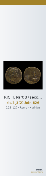 RIC II, Part 3 (second edition) Hadrian 826 — CANOA