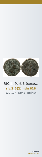 RIC II, Part 3 (second edition) Hadrian 828 — CANOA