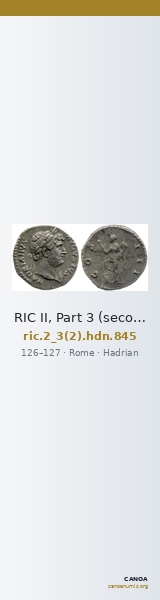 RIC II, Part 3 (second edition) Hadrian 845 — CANOA