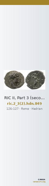 RIC II, Part 3 (second edition) Hadrian 849 — CANOA